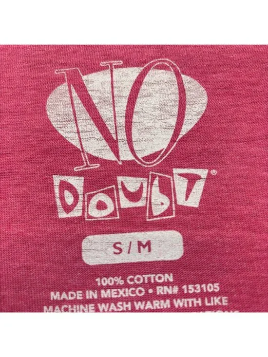 No Doubt Rock Pink T-Shirt Size S/M - Picture 4 of 4